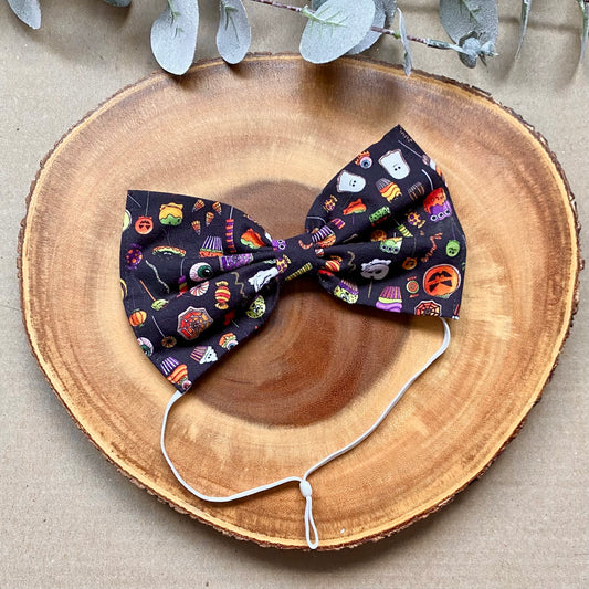 Halloween Candy Dog Bowtie & Head Bow