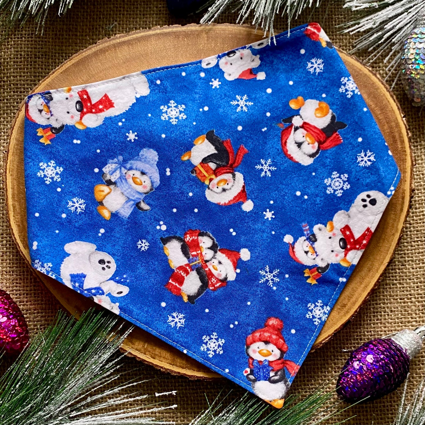 Christmas Snow Day Dog Bandana