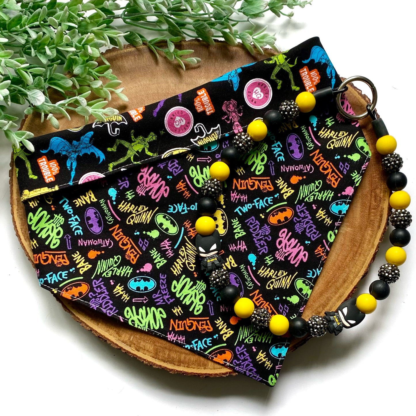 Batman Beaded Collar