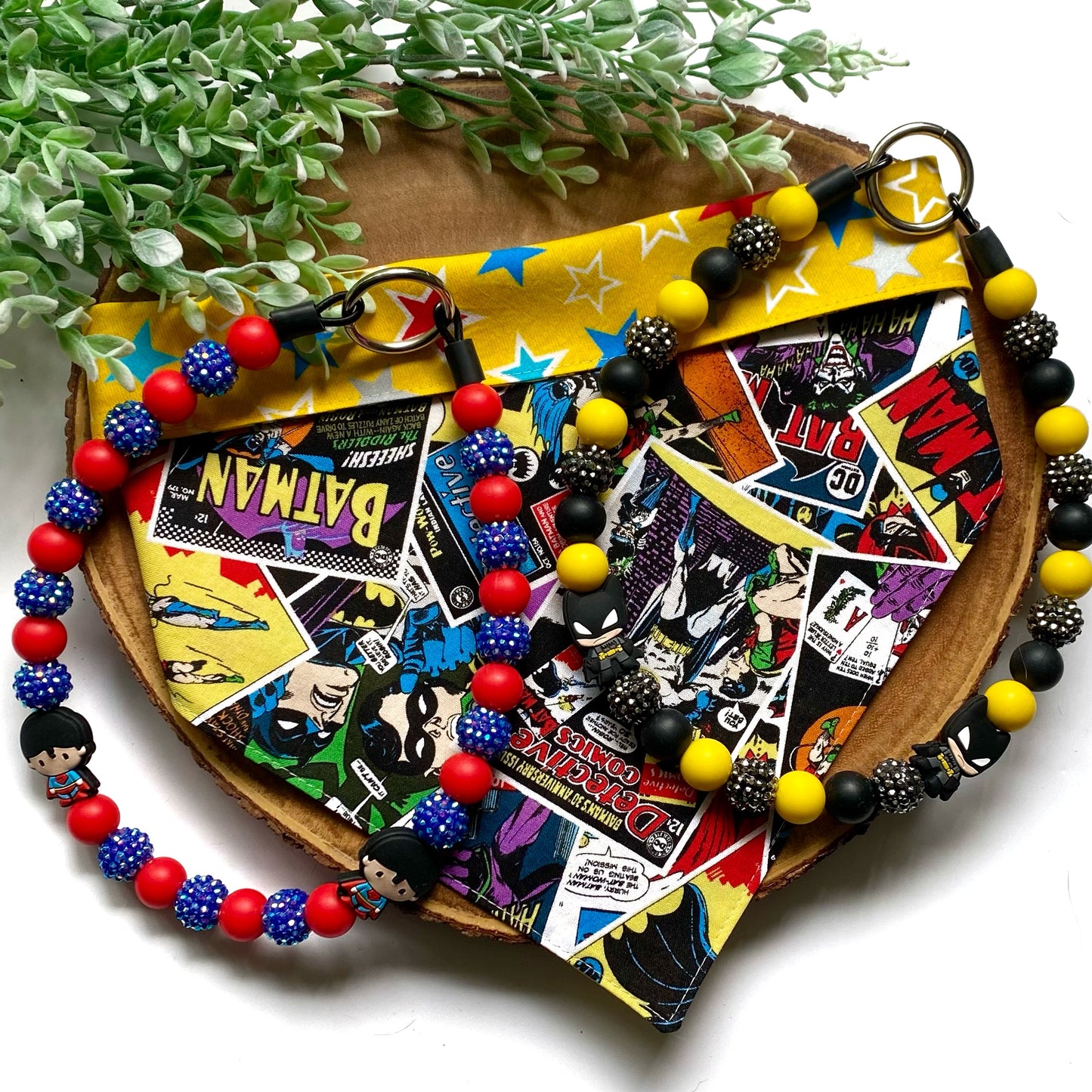 Batman Beaded Collar
