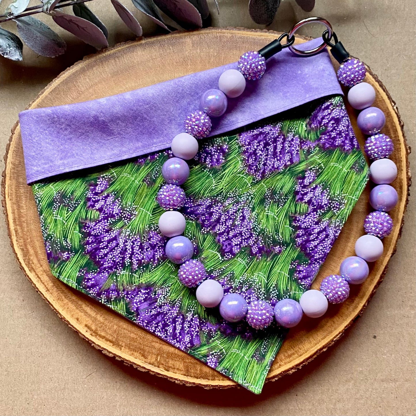 Lilac Dusk Dog Beaded Collar