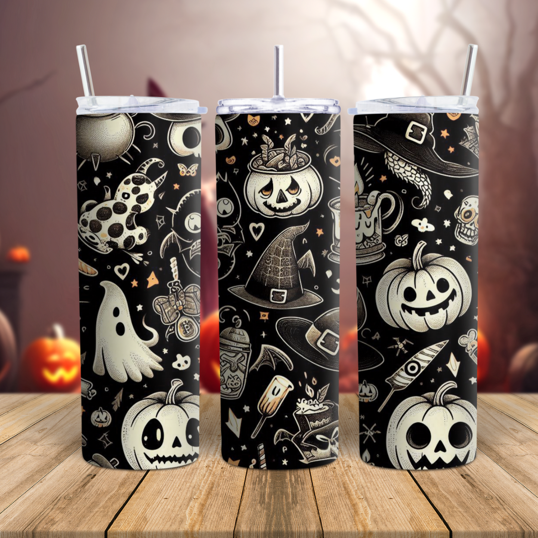 Spooky Scary Halloween Tumbler