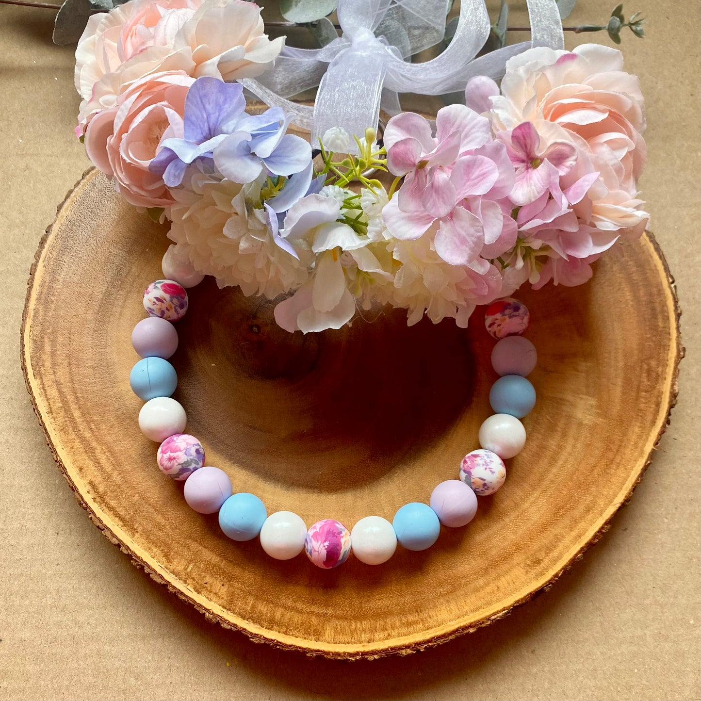 Summer Bouquet Dog Beaded Collar