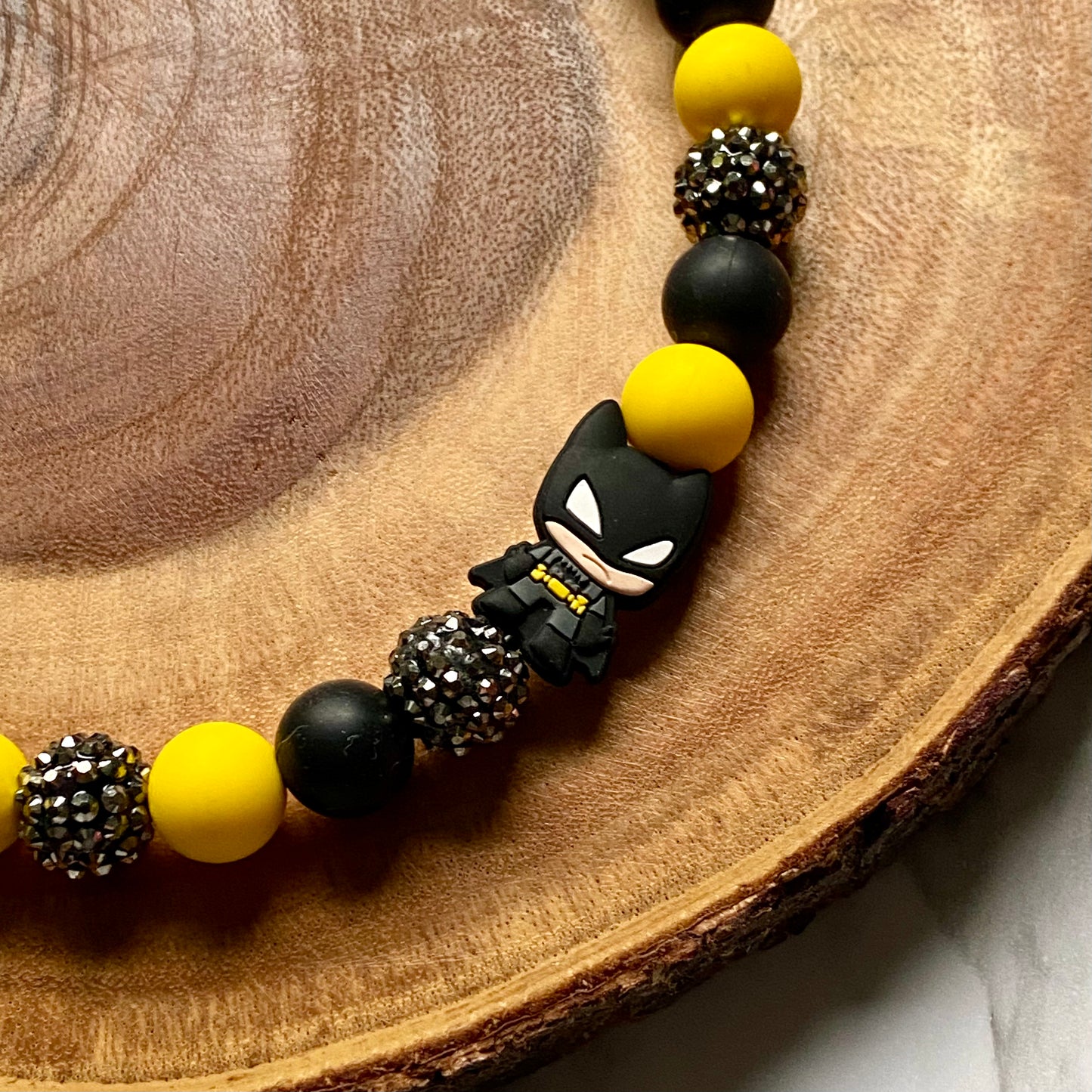 Batman Beaded Collar