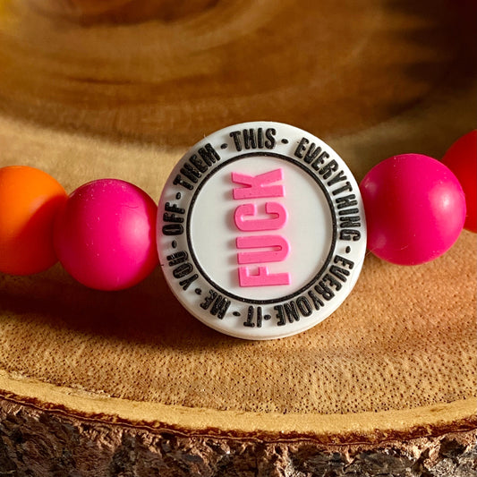 Eff Pink Beaded Collar