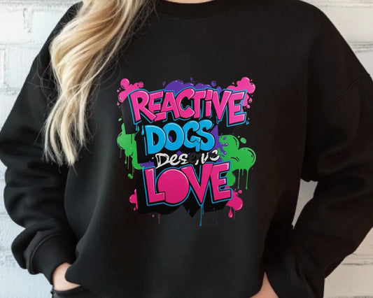 Crewneck sweater for reactive dog community