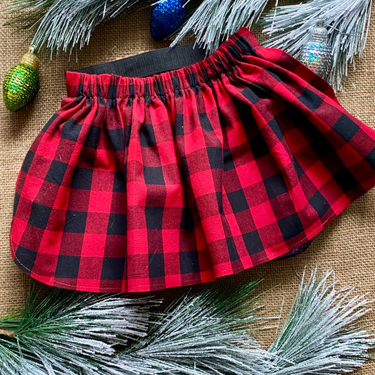 Buffalo Plaid Dog Skirt