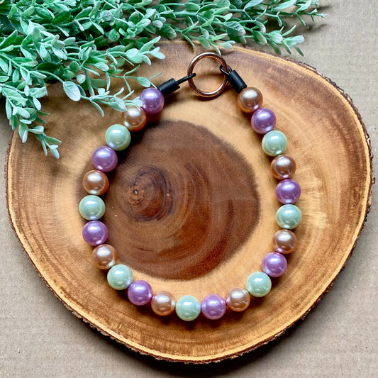 Pastel Haze Bubblegum Dog Beaded Collar