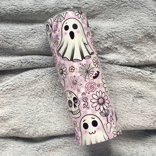 Plaid Ghosts Tumbler