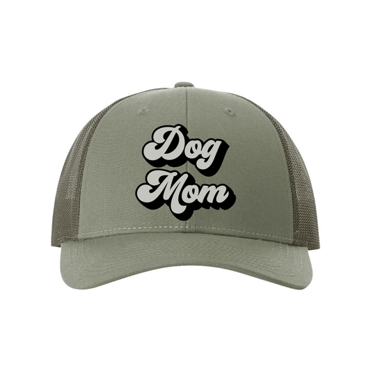Dog Mom Hat by Bully Love Boutique featuring a stylish design and comfortable fit for dog lovers.