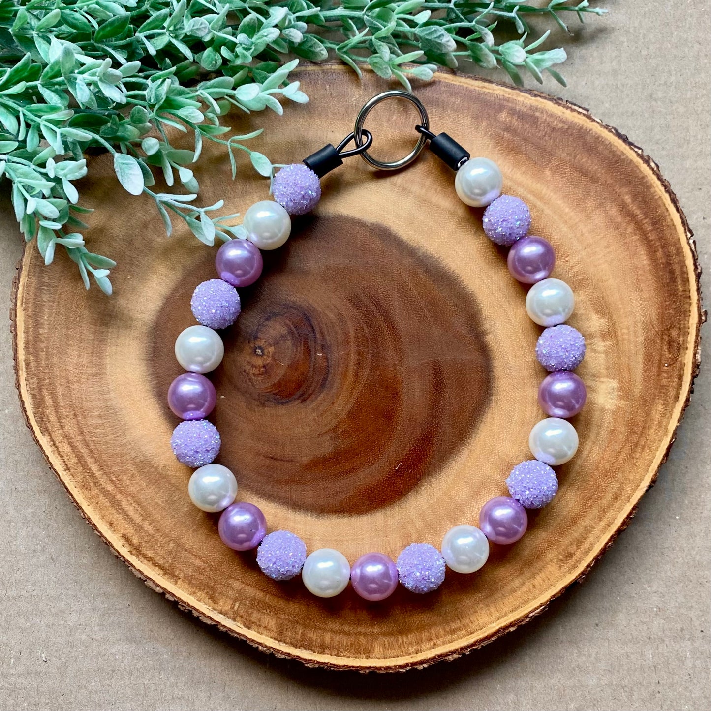 La La Lavender Bubblegum Dog Beaded Collar