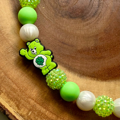 Green Carebear Beaded Collar