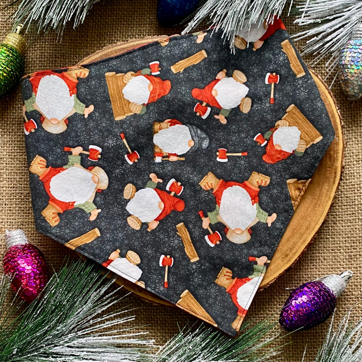 Gnomes Christmas Dog Bandana