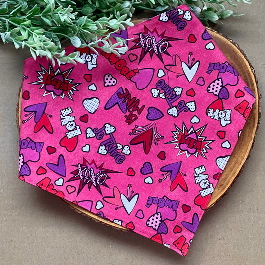 Valentine Dog Bandana