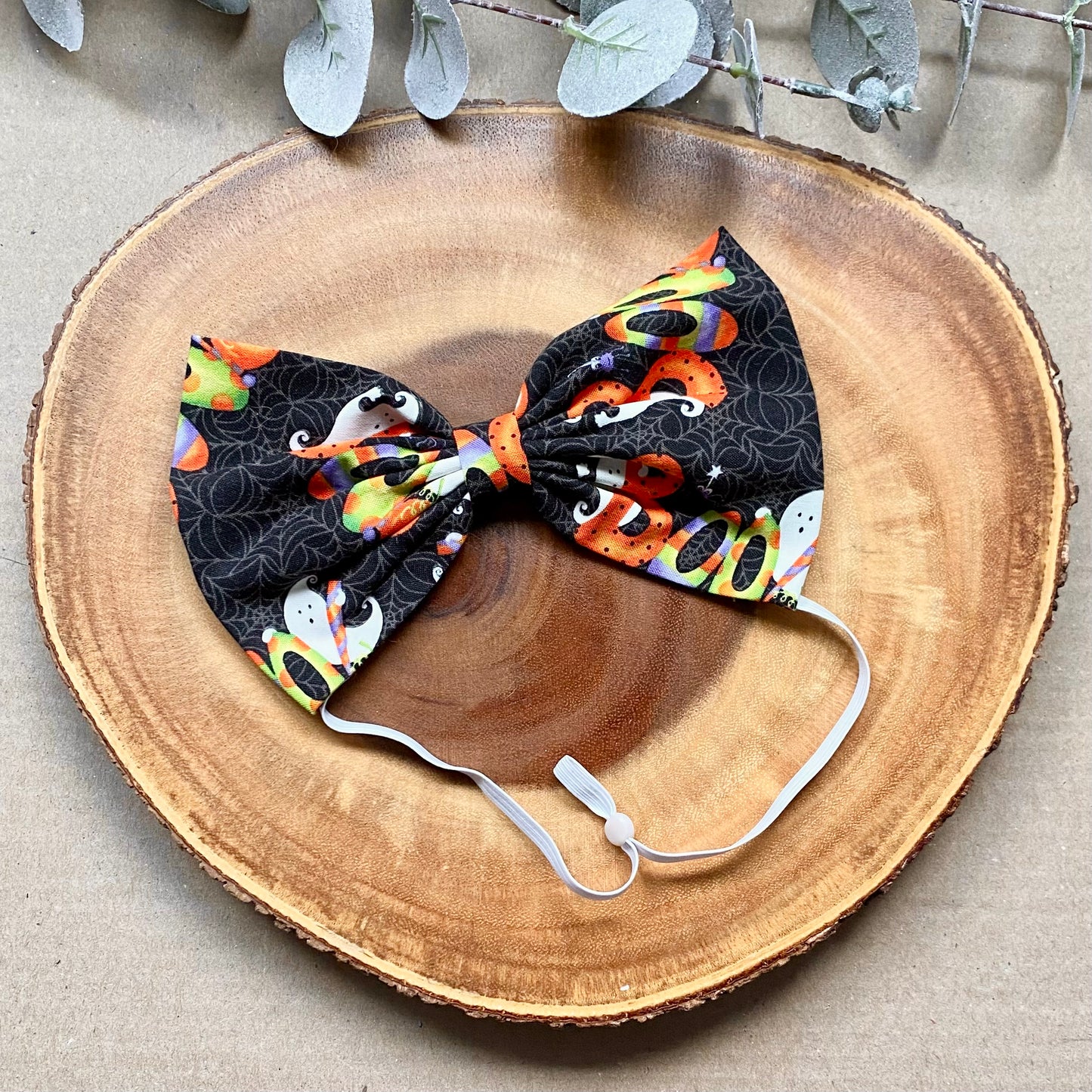 Boo Dog Bowtie & Head Bow