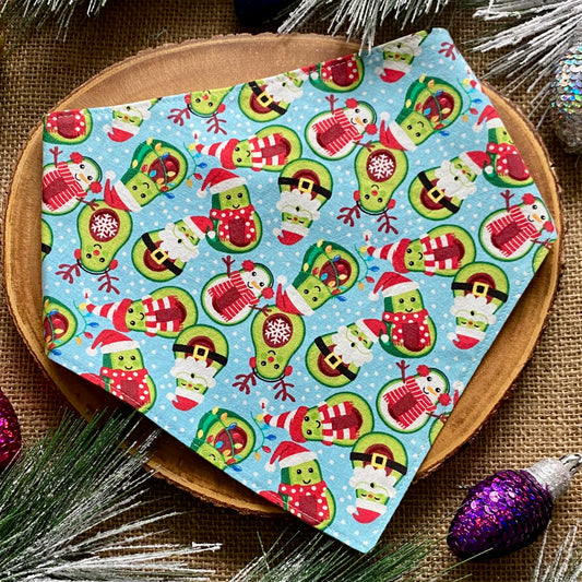 Avocado Christmas Dog Bandana