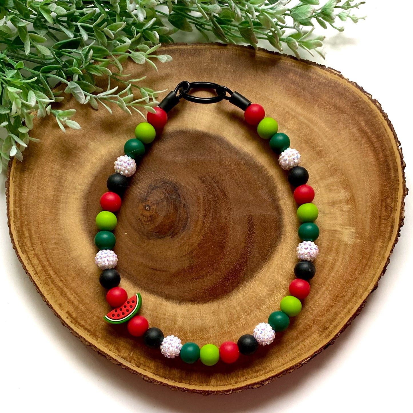 Watermelon Beaded Collar