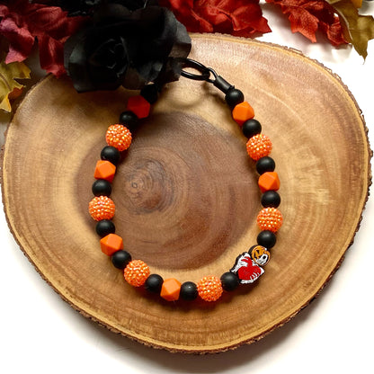 Jack-O-Heart Beaded Collar