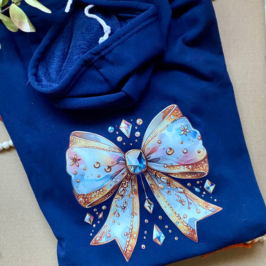 Crystal Bow Dog Hoodie