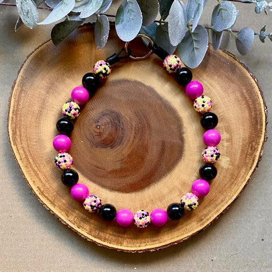 80s Party Dog Beaded Collar