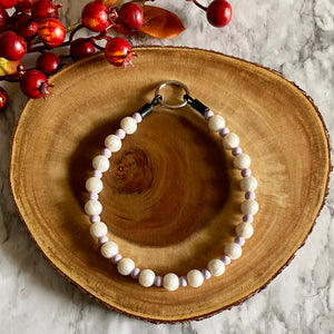 Lavender Love Beaded Collar