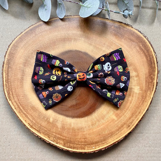 Halloween Candy Dog Bowtie & Head Bow