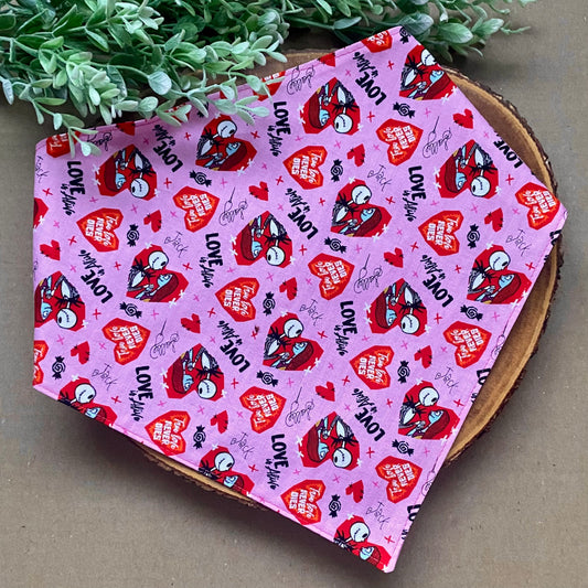 Crazy Love Valentine Dog Bandana
