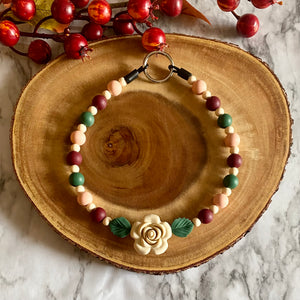 Fall Flowers Beaded Collar