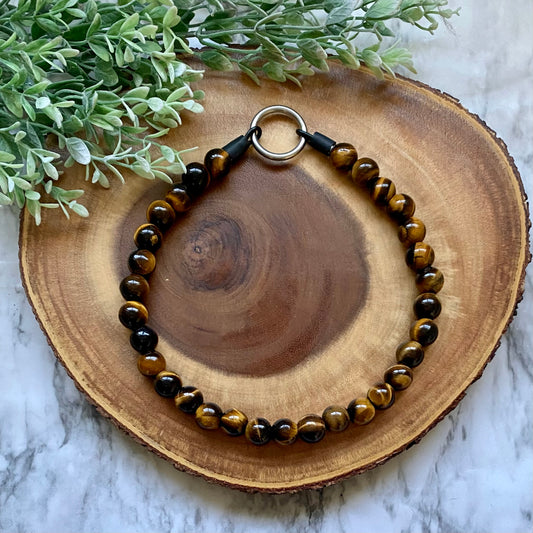 Tigers Eye Beaded Collar