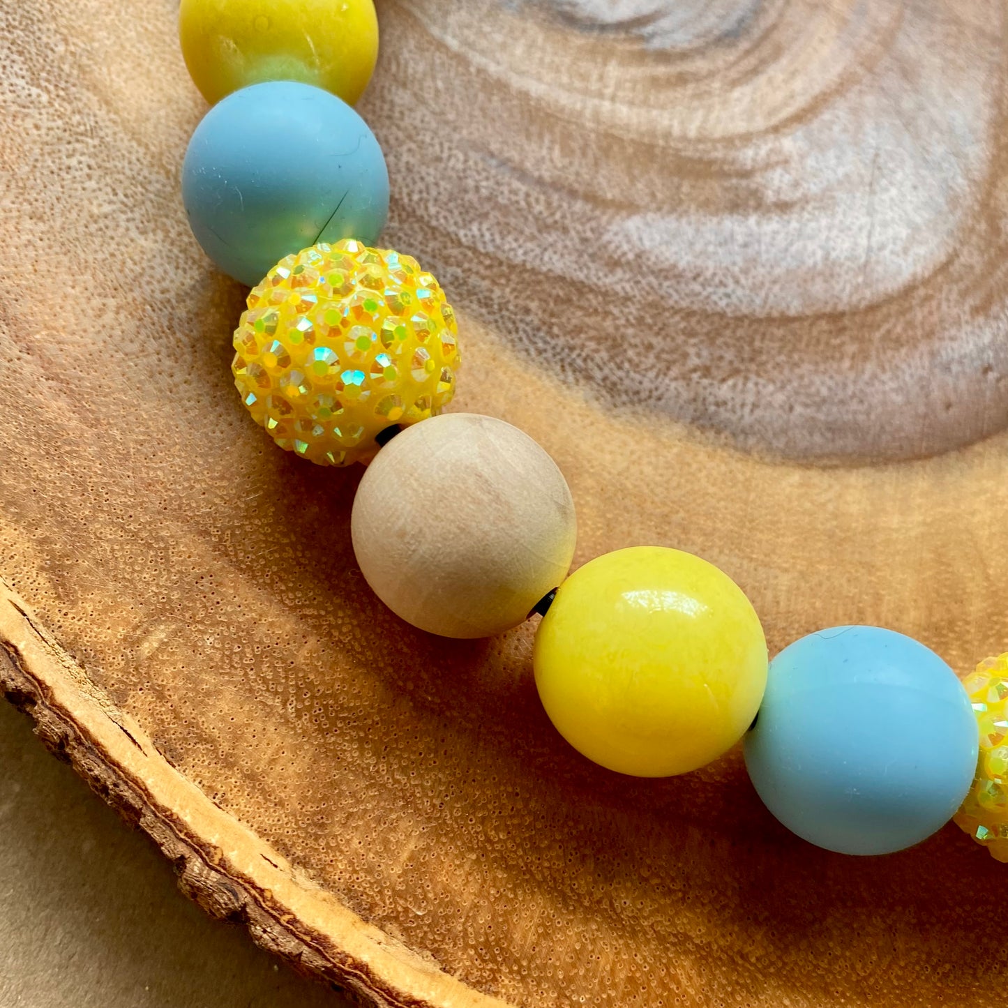 Colorful Bubblegum Beaded Dog Collar by Bully Love Boutique featuring vibrant beads and a secure buckle for stylish canine accessories.