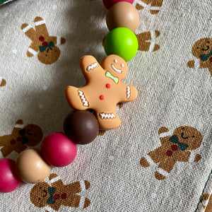 Gingerbread Cookie Beaded Collar