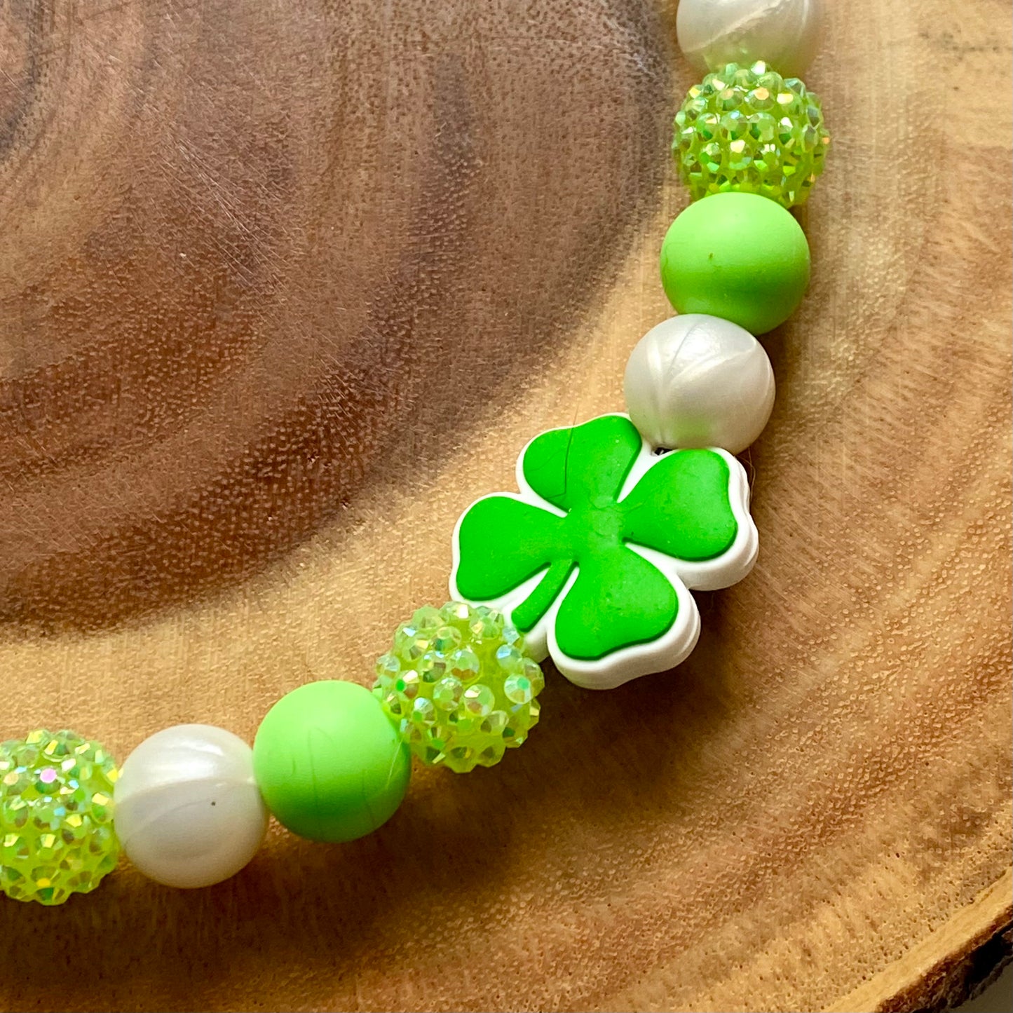 Green Carebear Beaded Collar