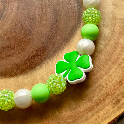 Green Carebear Beaded Collar