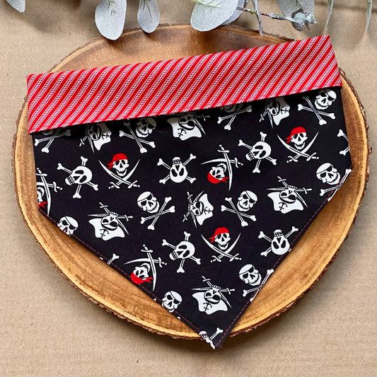 Pirate Skulls Dog Bandana