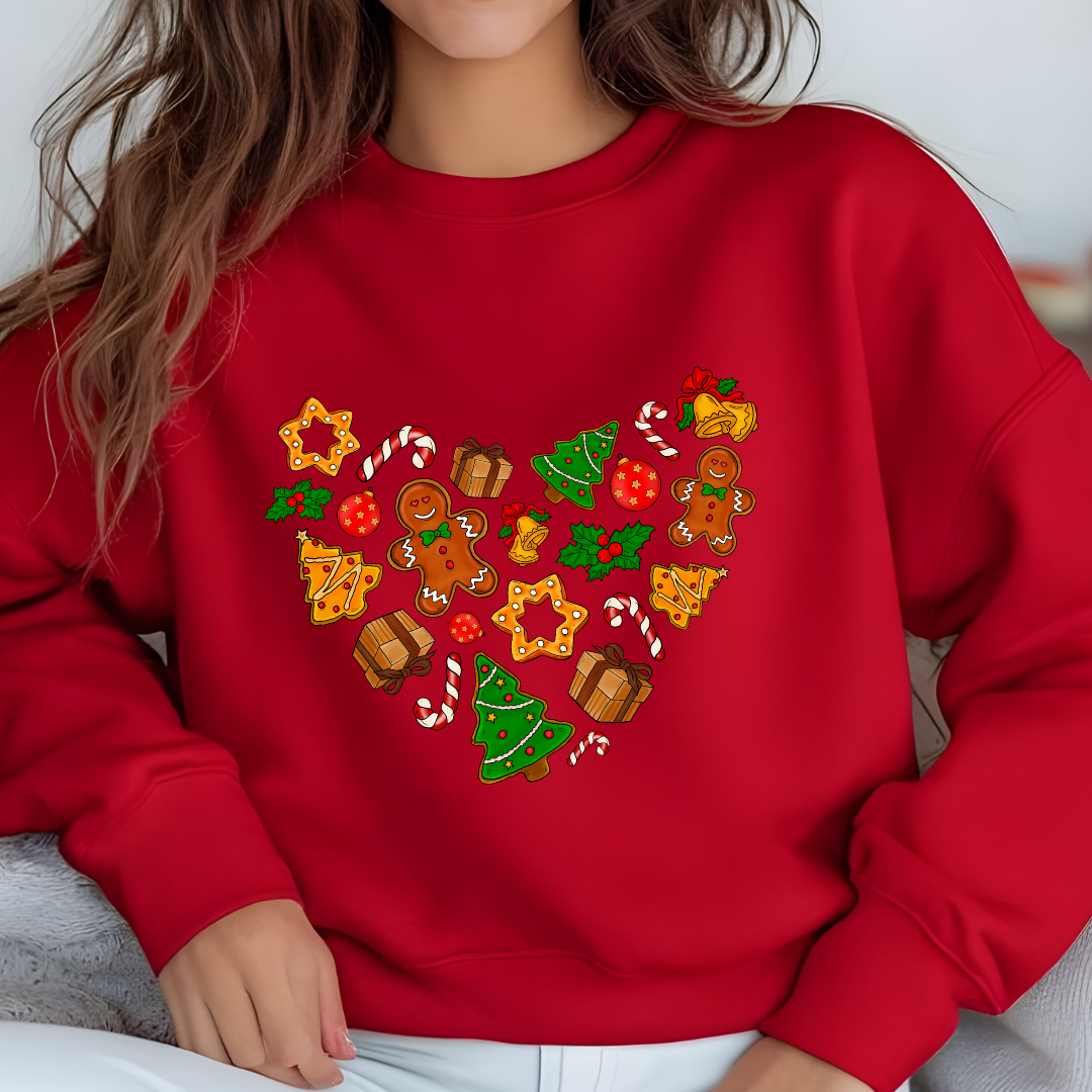 Christmas Heart Dog Hoodie