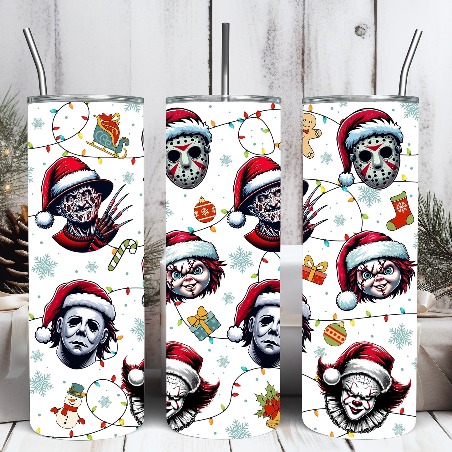 Christmas Horror 2.0 Tumbler