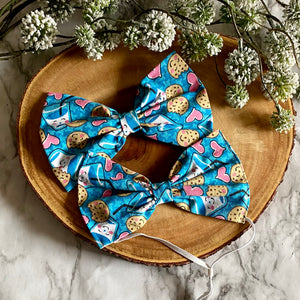 Milk ‘n Cookies Bowtie & Head Bow
