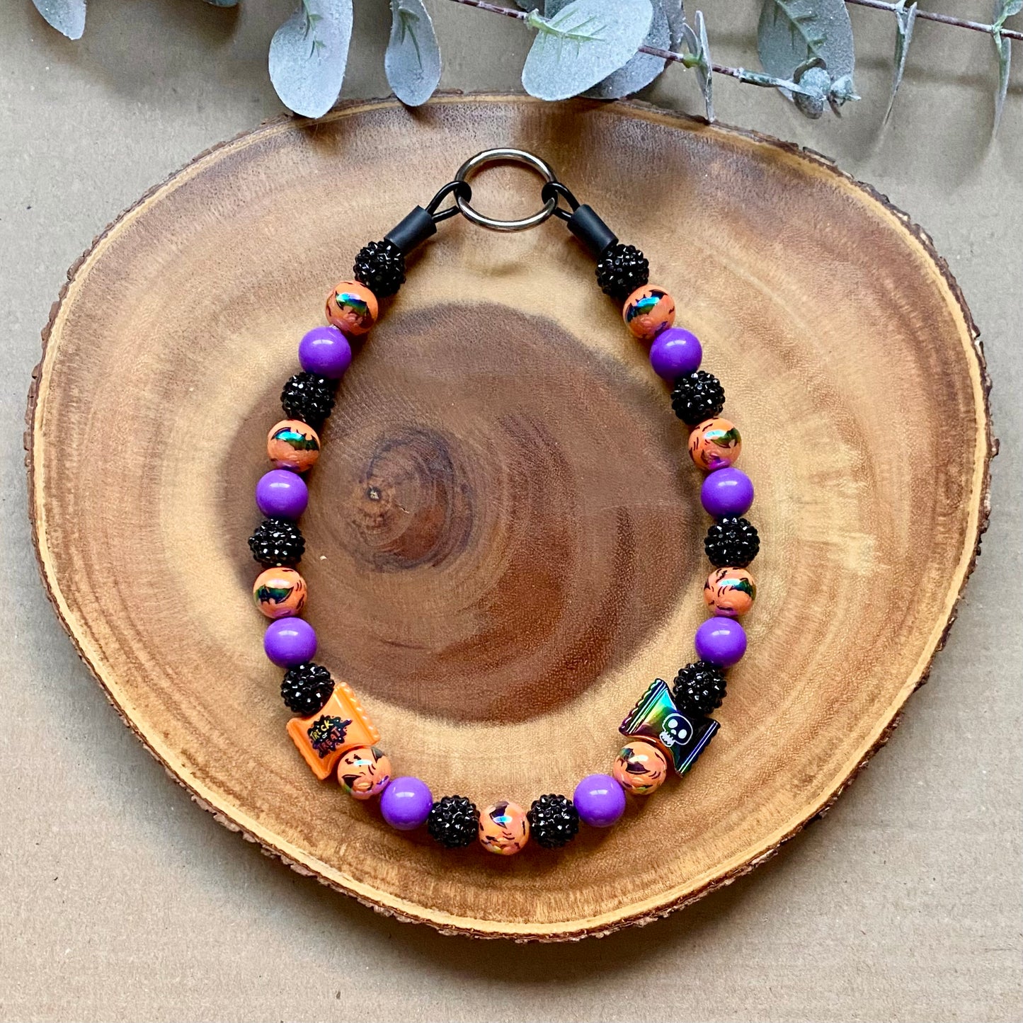 Halloween Candy Beaded Collar