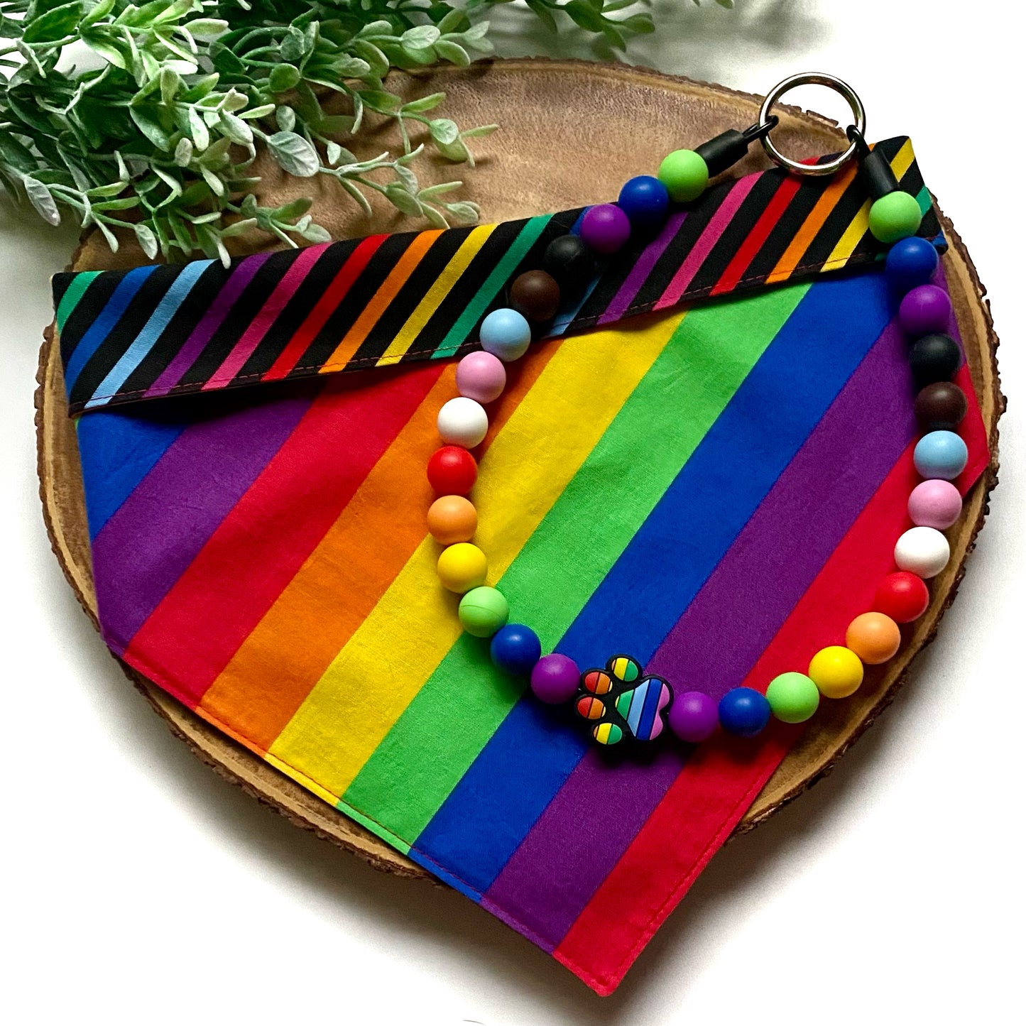 Pride Flag Beaded Collar