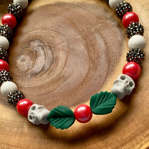 Spookmas Holly Beaded Collar
