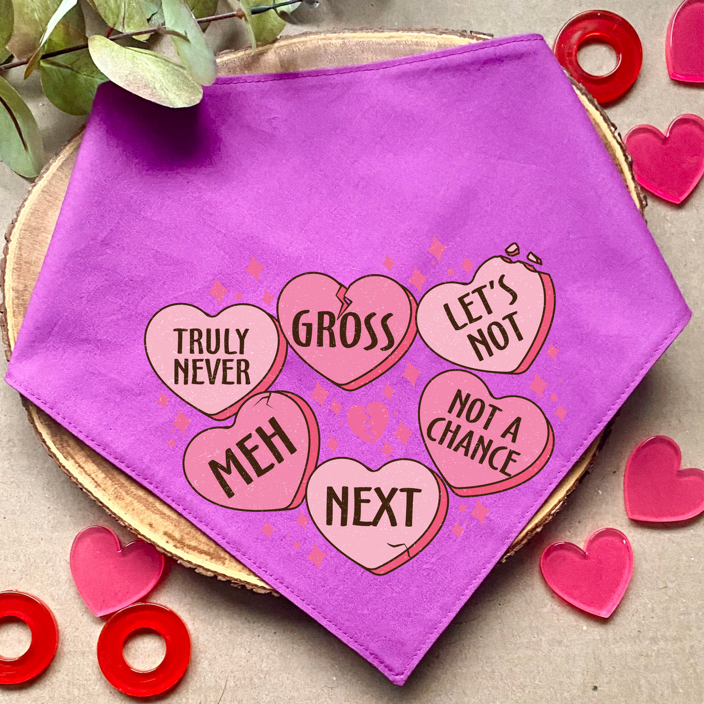 Sassy Candy Hearts Bandana