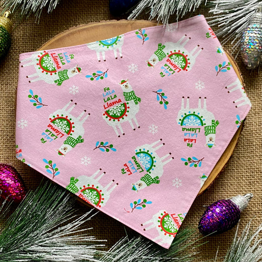 Christmas Llama Dog Bandana