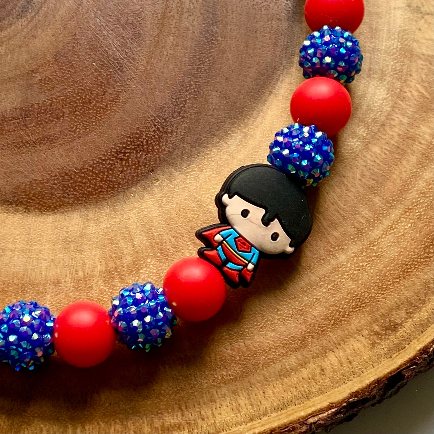 Superman Beaded Collar