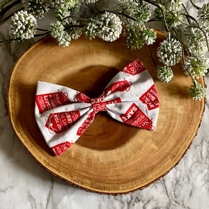 Gift Tag Bowtie & Head Bow