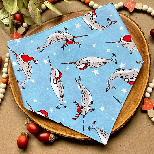 Narwhal Christmas Bandana