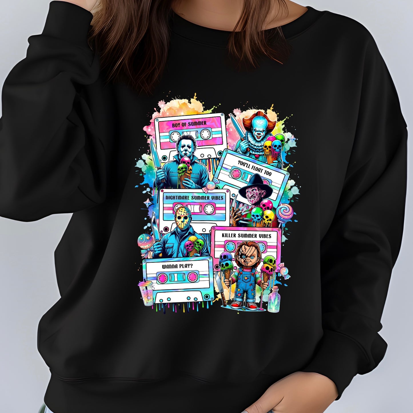 Mix Tapes & Horror Crewneck/ Hoodie
