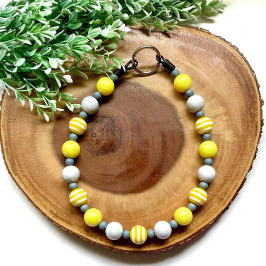 Yellow Mellow Beaded Collar