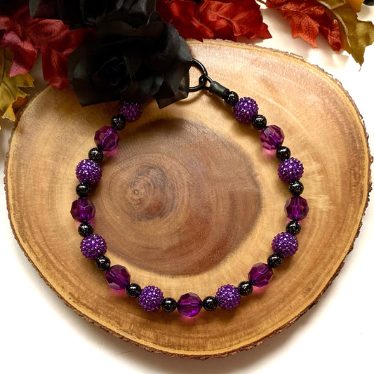 Amethyst Vibes Beaded Collar