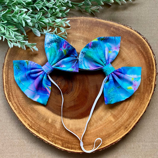 Bully Love Boutique Wishmaker Jumbo Double Dog Bows featuring large, colorful bows for stylish pets.