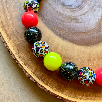 Nein Cheetah Dog Beaded Collar